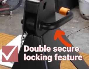 jack stands with double locking security feature