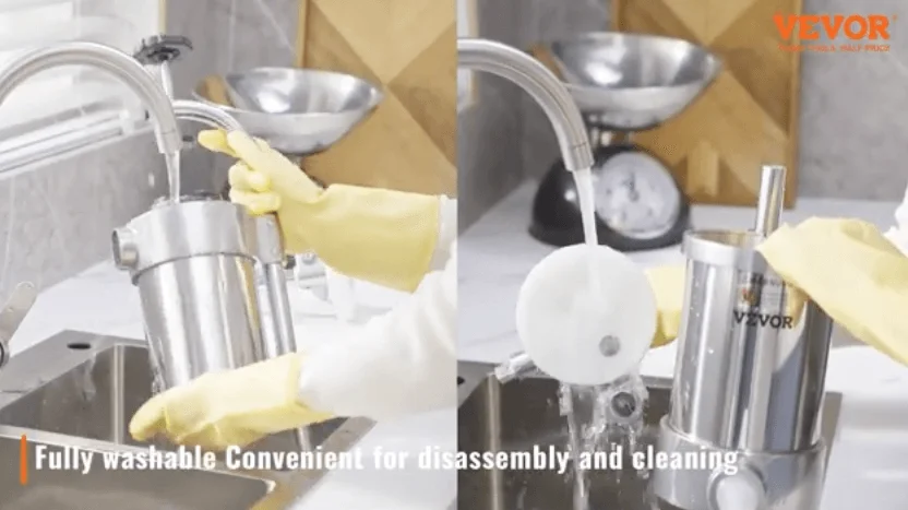 VEVOR sausage stuffer is easy to clean