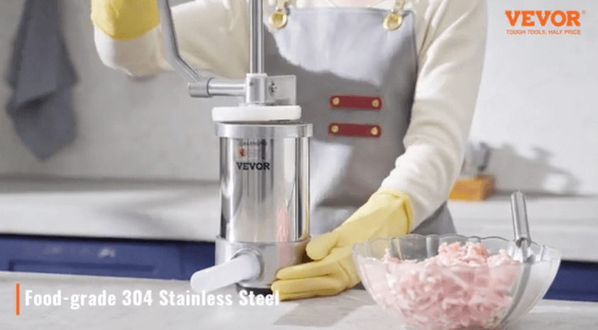 VEVOR sausage stuffer stainless steel construction