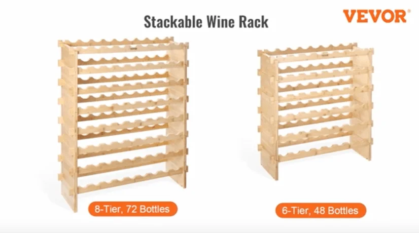 VEVOR stackable wine rack