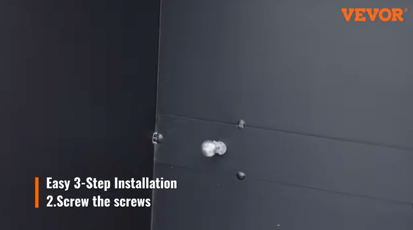 VEVOR wall-mounted mailbox installation