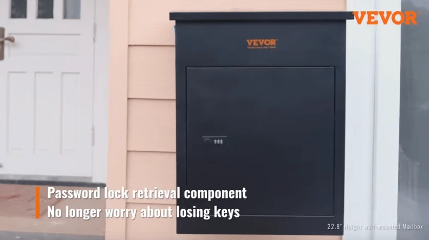 VEVOR wall mount mailbox with password lock