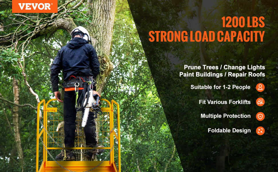1200-lb VEVOR forklift man basket