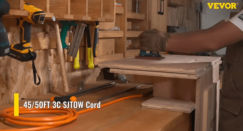 50ft retractable extension cord reel