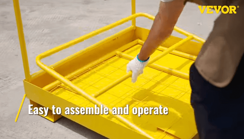 easy-to-assemble VEVOR forklift safety cage
