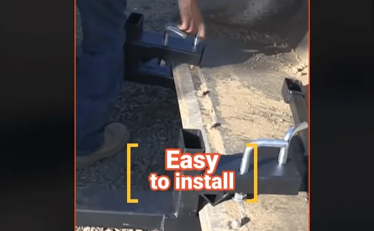 Easy to install and use pallet fork