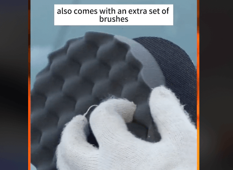 cordless buffer polisher with extra brushes