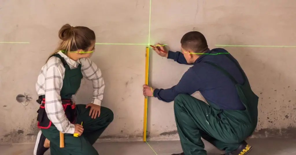 Using a laser level