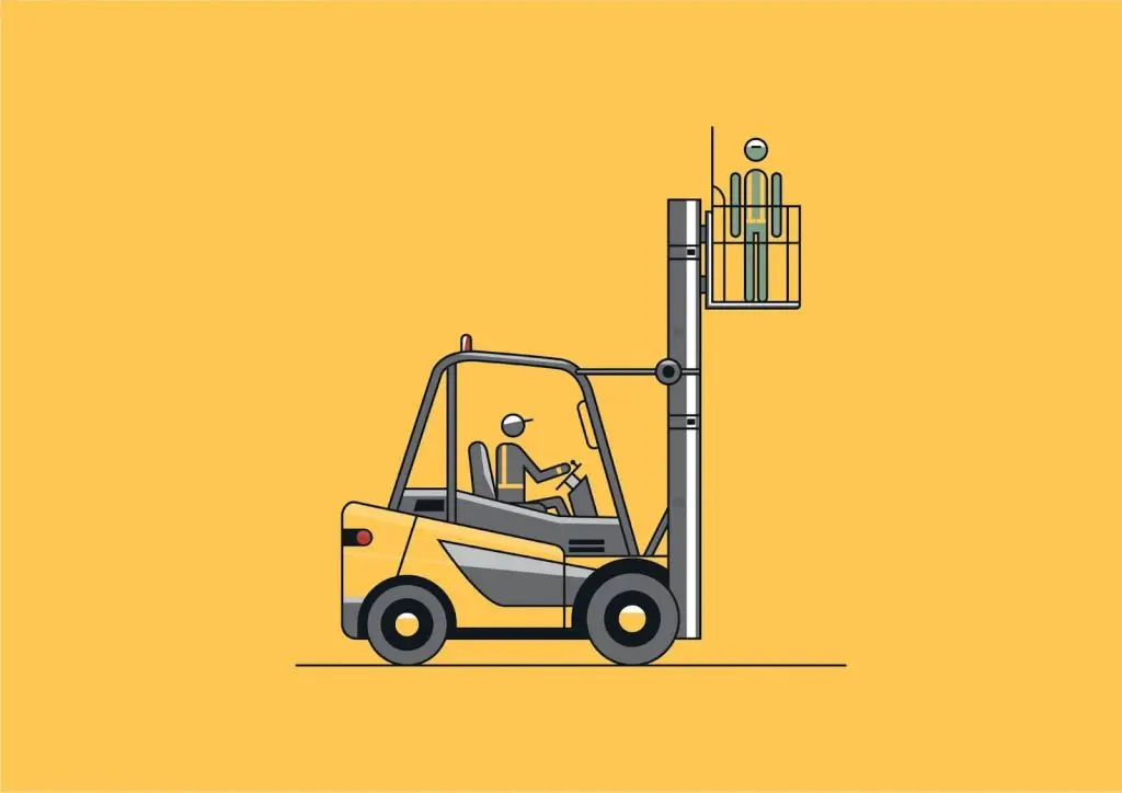 How to safely use a forklift cage