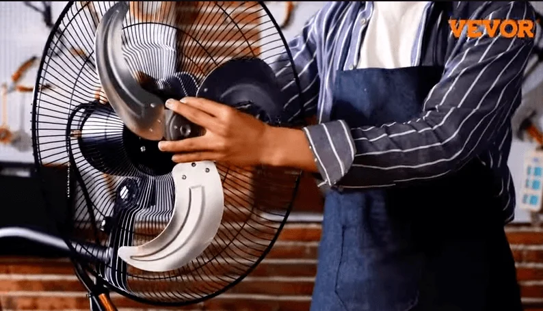 Installing the VEVOR industrial wall-mount fan