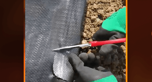 Installing the VEVOR weed barrier
