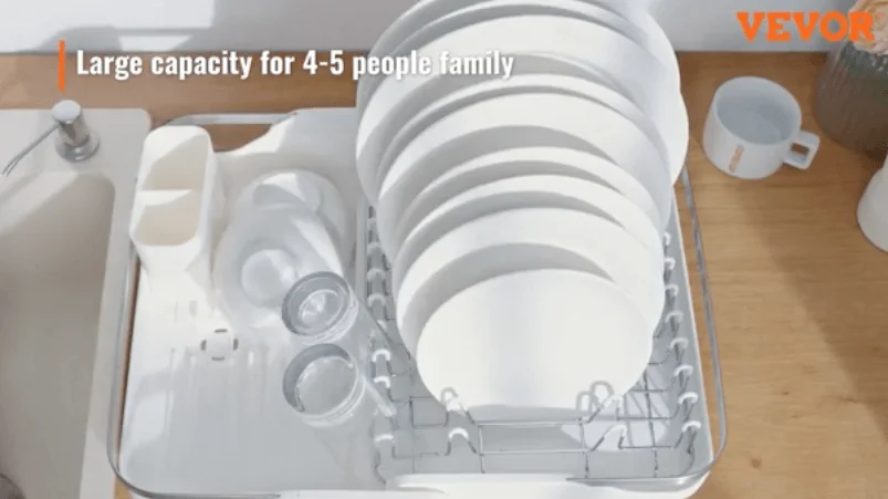 large-capacity VEVOR dish drying rack