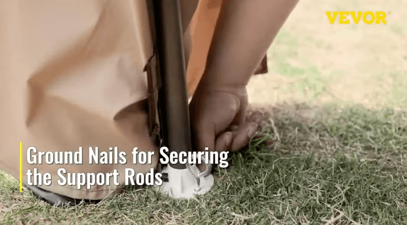 gazebo with multiple anchoring options