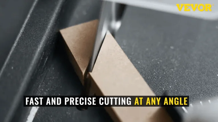 precise cutting with the VEVOR Mini sliding table saw
