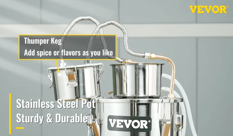 Stainless steel moonshine still
