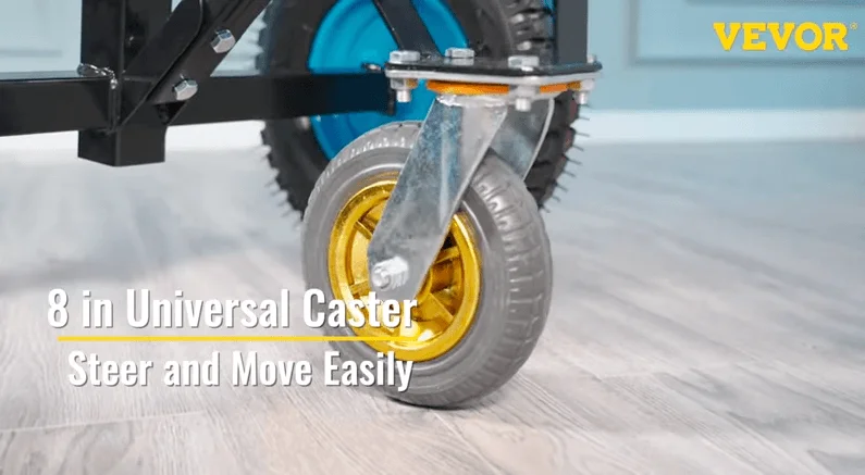Trailer dolly with durable casters