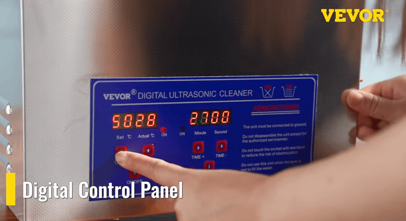 Stainless-steel ultrasonic cleaner