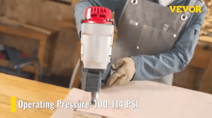 using the VEVOR coil nailer