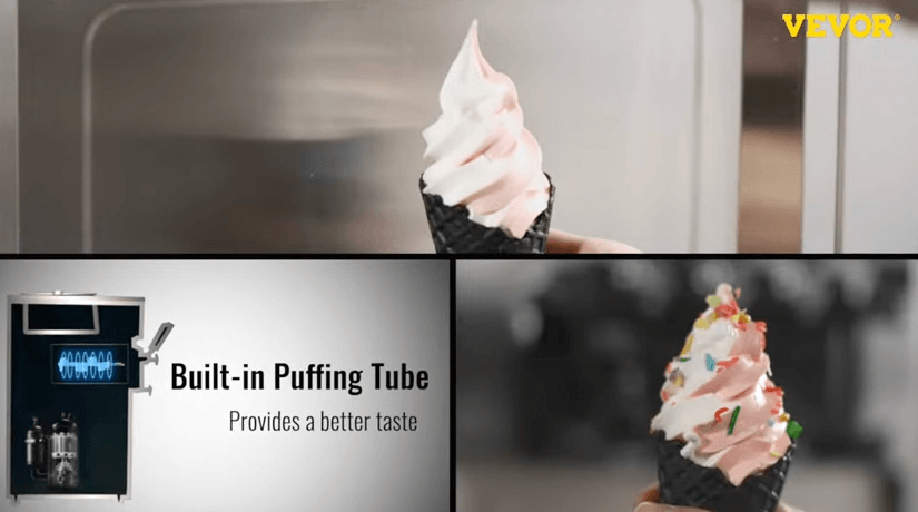 using the VEVOR soft-serve ice cream machine