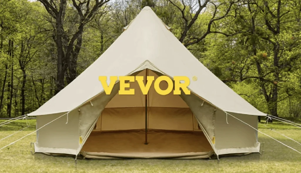 VEVOR large cotton canvas bell tent