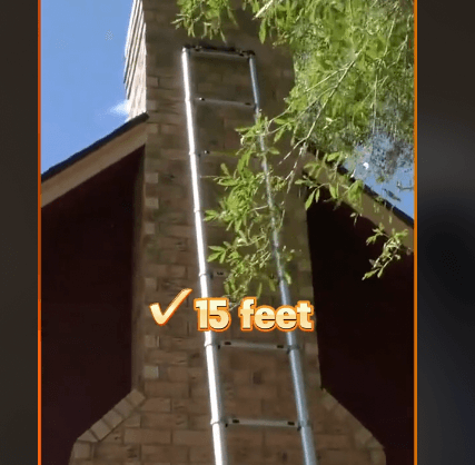 VEVOR robust telescoping ladder