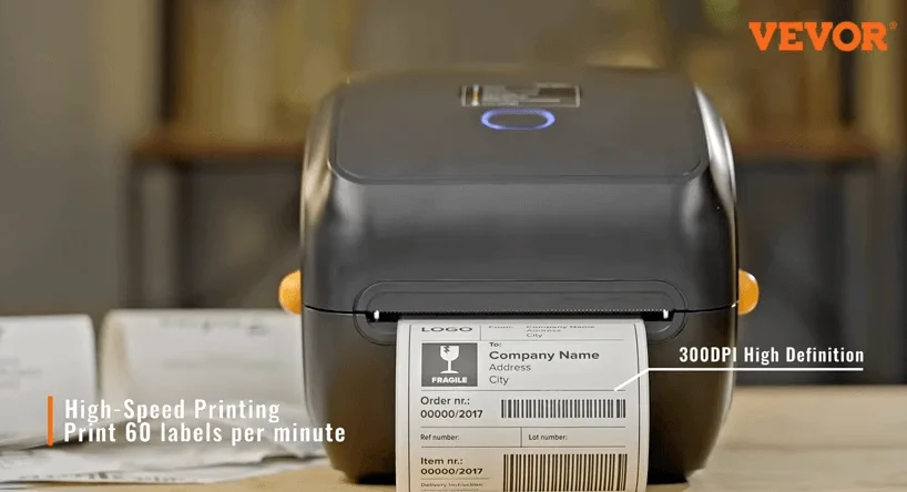 VEVOR thermal label maker fast printing speed