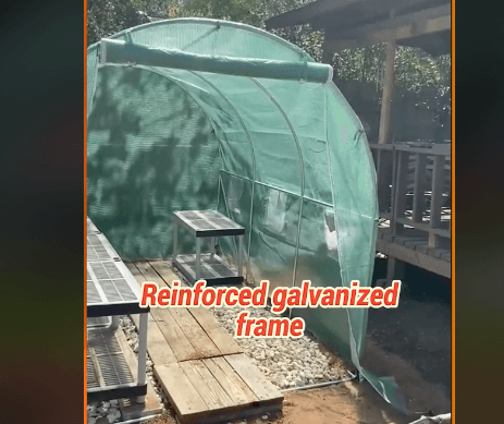 VEVOR walk-in tunnel greenhouse features