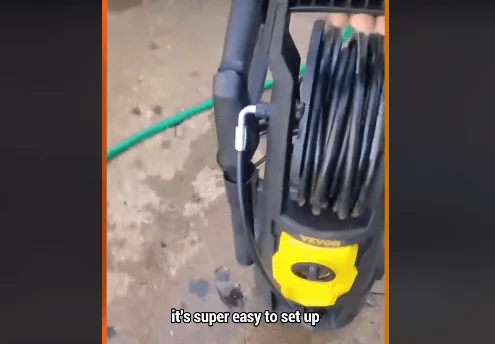 Easy-to-set-up pressure washer