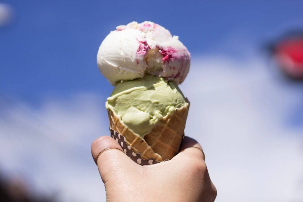 Free Person Holding Ice Cream With Cone