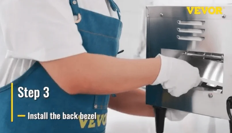 Installing the VEVOR commercial conveyor toaster