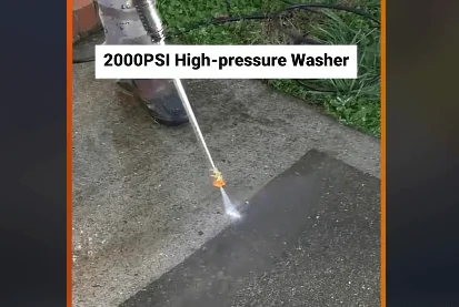 using the 2000 psi VEVOR Electric Pressure Washer