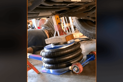 using the VEVOR air jack