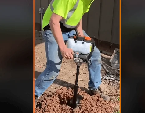 Using the VEVOR Post Hole Digger