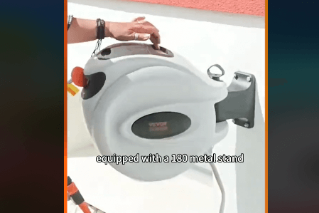 VEVOR Retractable Hose Reel with metal stand