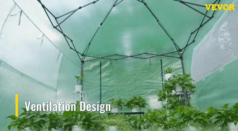 VEVOR ventilated walk-in greenhouse