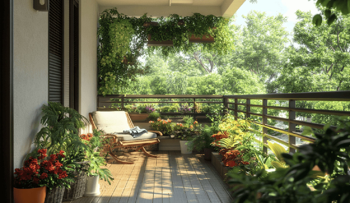 Ideas para el jardín del balcón: transforme su espacio pequeño - VEVOR Blog, image size:1200x696