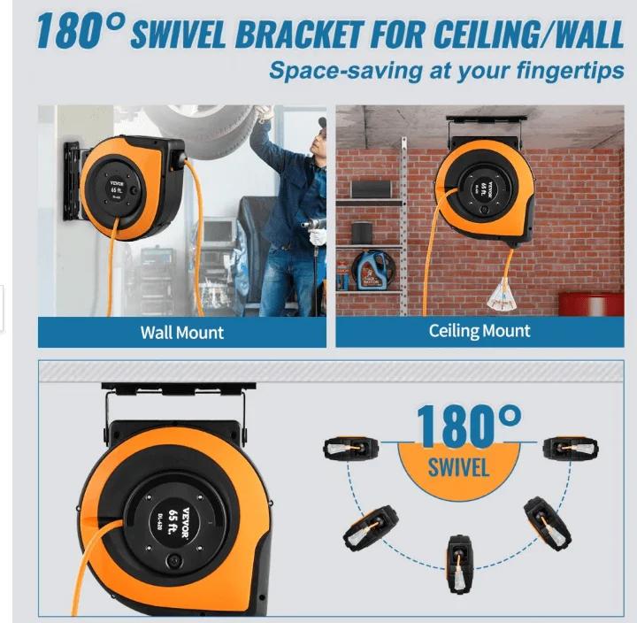 Easy-to-install Extension Cord Reel