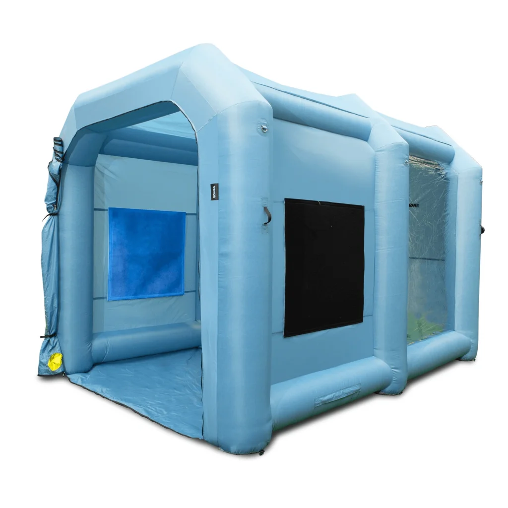 Inflatable paint booth