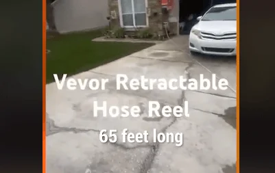 using the VEOR Retractable Hose Reel