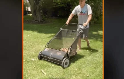 Using the VEVOR Lawn Sweeper