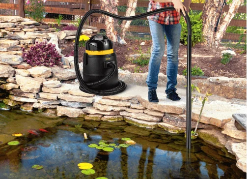 Vacuuming swimming pool