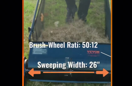 VEVOR Lawn Sweeper Dimensions