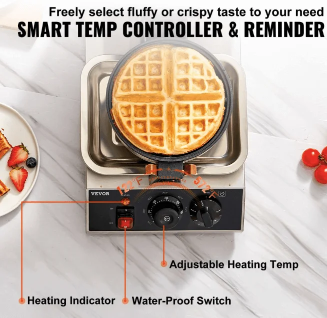 VEVOR Waffle Maker with Smart Temperature controller