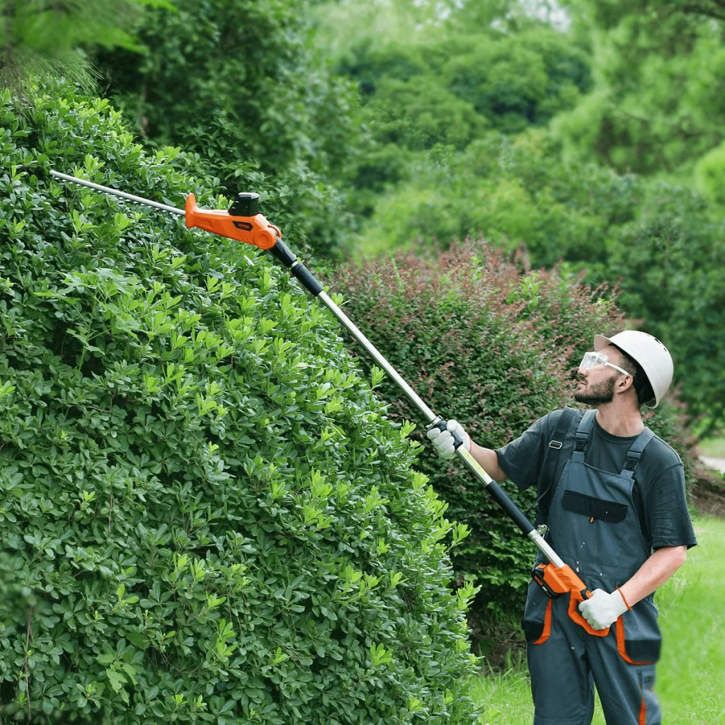 How to use a hedge trimmer