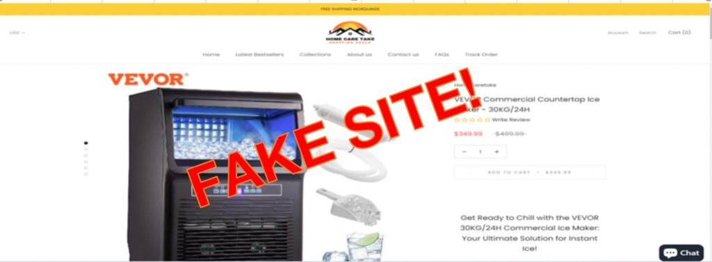 fake site case