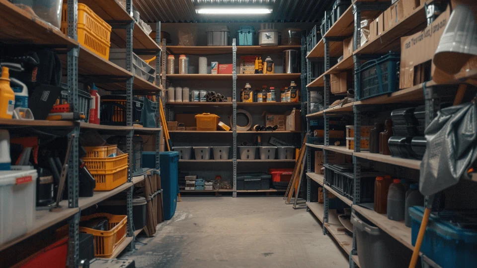 Garage shelves