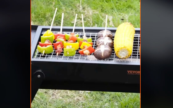 Using the VEVOR Portable Charcoal Grill