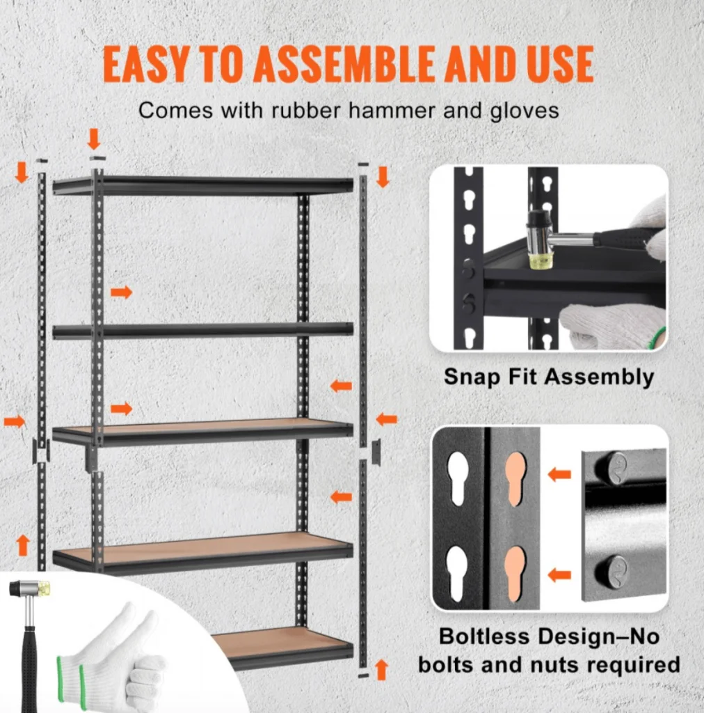 Easy-install VEVOR Garage Shelving