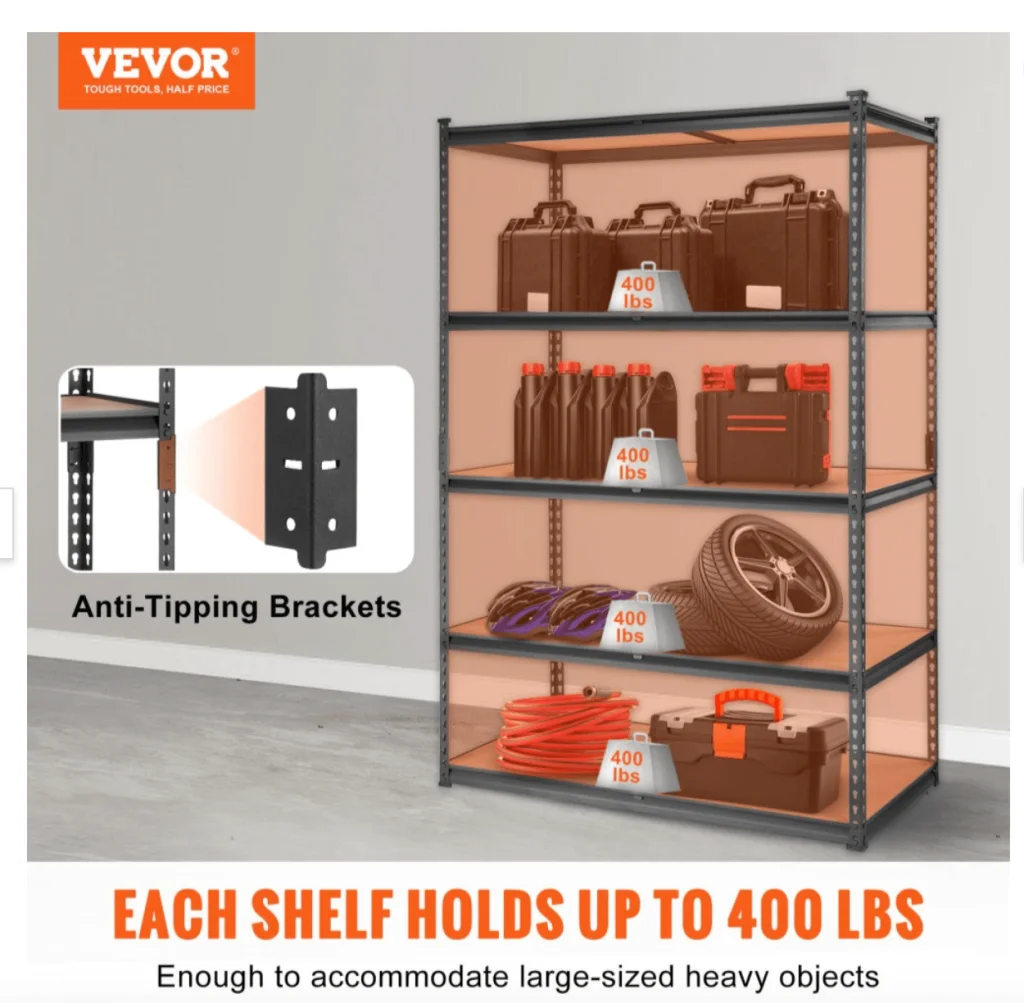 VEVOR Metal Garage Shelves