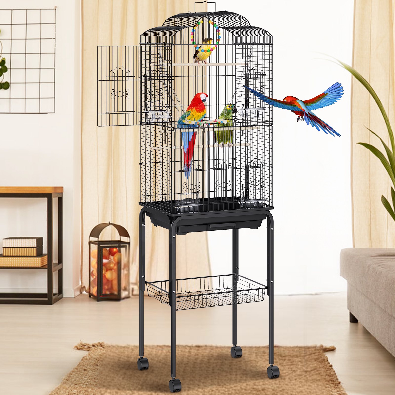 VEVOR 60 Inch Flight Bird Cage Metal Large Parakeet Cages Manual VEVOR 60 Inch Flight Bird Cage Metal Large Parakeet Cages Manual
